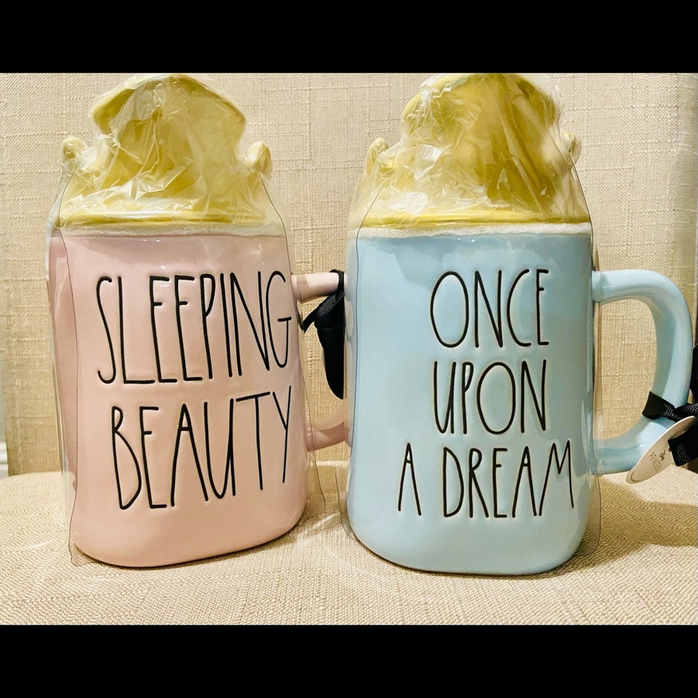 Rae Dunn Disney Sleeping Beauty Mug Set